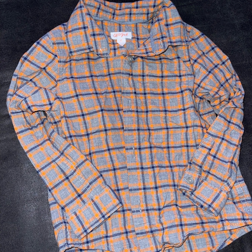 Button down long sleeve shirt boys